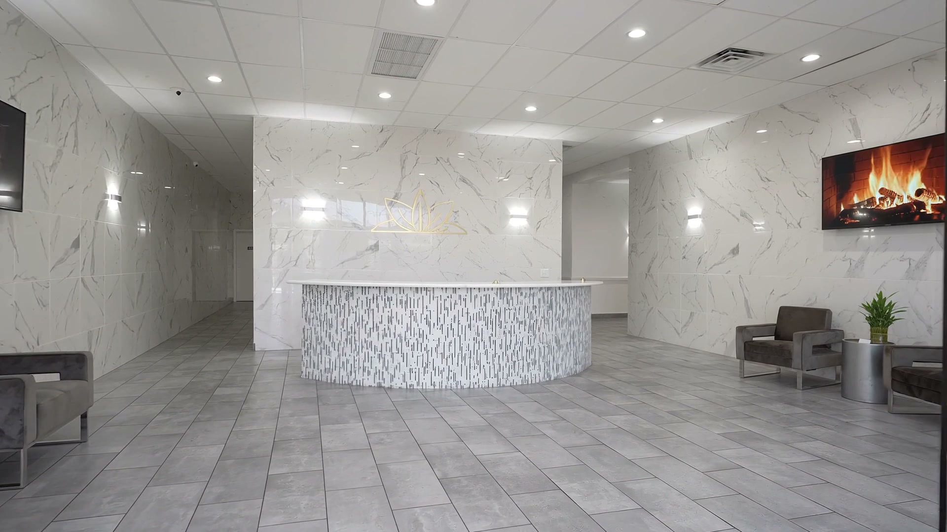 La Eternidad Funeral Home reception lobby and chapel walkthrough