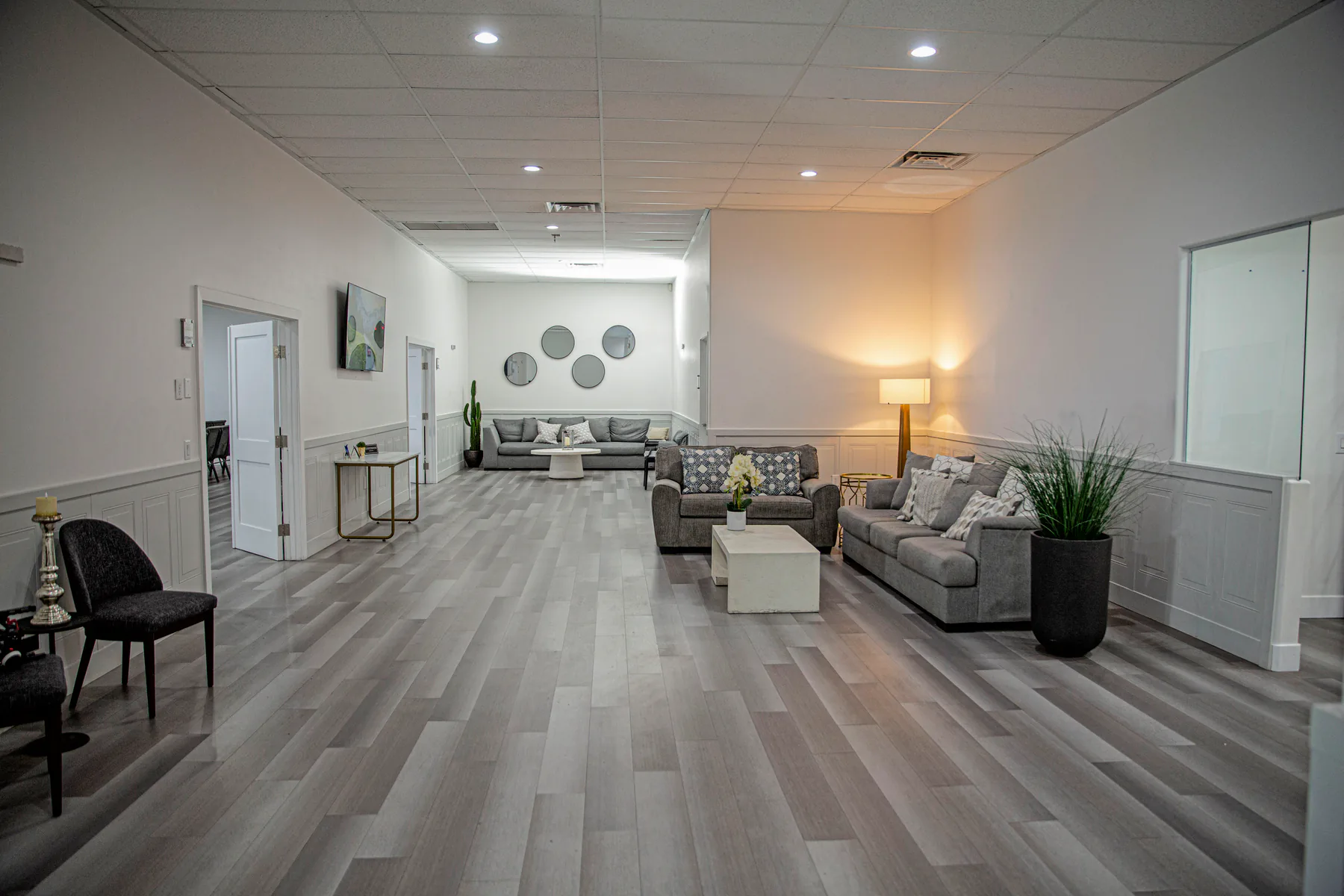 La Eternidad family gathering hallway and seating area